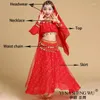 Stage Wear Fashion Style Child Belly Dance Costume Set Sari Bollywood Children Outfit Performance Clothes Sets