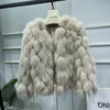 Dames bont faux mppm dames luxe natuurlijke jas v nek echt warme puff mouw jas casacos de pele reai 221006