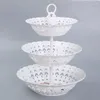 Festive Supplies 3-Tier Cake Holder Cupcake Stand Wedding Birthday Plate Sweets Candy Display Three Layer Rack Bake Tool