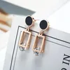 Boucles d'oreilles dames Temprament Trangle pour femmes or Rose acier inoxydable délicat géométrique balancent boucle d'oreille accessoires féminins