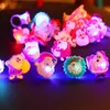 Halloween Party Gunst Led Light Up Ring voor kinderen Volwassenen Flash Finger Rings Birthday knipperend zacht speelgoedrubber Ghost Pompoen Skeleton RRE14734