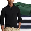 Polos para hombres 100 algodón para hombres Polos de manga larga Camisas Color sólido Polos casuales de alta calidad Homme Primavera Otoño Solapa Tops masculinos 812 221006