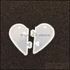 Molds 2Pcs Heart Locks For Lovers Pendant Liquid Sile Mold Diy Epoxy Resin Mod Jewelry Tools932 T2 Drop Delivery 2021 Tools Equipment Dhs6F