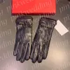 Gants en peluche pour femmes, longs mitaines en cuir, pour l'extérieur, résistants au froid, gants de Ski de styliste, chauds, automne et hiver