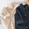 Piumino per bebè bambino ragazzo scozzese bavero colletto con bottoni design cappotto giacca per ragazze ragazzo bambino bambini primavera inverno capispalla caldo per bambini 221007