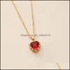 Pendentif Colliers Cristal Pendentif Collier Femmes Collier Chaînes Coeur Pierre Naturelle Colliers 2876 Q2 Drop Delivery 2021 Bijoux Pendan Dhqtk