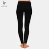 Kvinnors leggings letsfind ankomst kvinnor leggings solid svart hög midja bekväm andas fritt fitness stretch leggings 221007