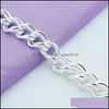 Link Chain Beautif Fashion Bracelet 925 Sterling Sier Charm Gorgeous Jewelry Chain Women Gift Party 1 T2 Drop Delivery 2021 Bracelets Dhj7V