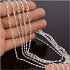 Chains 10Pcs Water Waves Chains 1.2Mm 925 Sterling Sier Necklace 16"-30" Sh540 Q2 Drop Delivery 2021 Jewelry Necklaces Pendants Bdejew Dha8Y