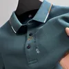Herren Polos 100 Baumwolle Highend Langarm T-Shirt Herren Frühling und Herbst Mode Stickerei Paul Poloshirt Marke Herrenbekleidung Top 221006