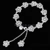 Charm Armband 925 Sterling Sier FL Flower Armband For Women Wedding Engagement Party Fashion Jewelry 1289 T2 Drop Delivery 2021 Bra DHCNL