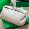 Luxury Designers Lady pillow bags Purses Tote Braided Tofu lattice Zipper Fashion Quilting Crochet Cosmetic Bags Handbags Interior Compartment 5 Color with box