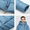 Jaqueta de inverno de parkas de parkas de parkas feminino