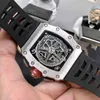Superclone Watches armbandsur designer lyxiga herrmekanisk klocka Richa Milles Leisure 11-03 Multifunktionell automatisk maskin Vit stålgrön kran LZ2Y