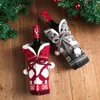 Articoli per l'atmosfera del set di vino rosso con decorazioni natalizie in lana nuova transfrontaliera, per le vacanze in casa RRB16060