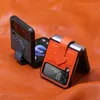 サムスンZフリップ4トップレザー電話ケースZflip 3ヘッドレイヤー牛革統合ZFLIP3折りたたみスクリーン保護ケース