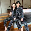 Men's Sleepwear Luxury Pajama Satin Pajamas Sets Couple Set Pijama Lover Night Suit Male Female Casual Home Clothing Youth Wear 221007