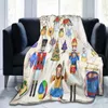 Blanket Nutcracker Christmas Tree Star Throw Ultra Soft Velvet Lightweight Bed Quilt Durable Home Decor 221007