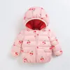 Down Coat Cute Baby Girls Winter Clothes Kids Light Down Rockar With Ear Hoodie Spring Girl Jacket Småbarn Barn Kläder för pojkar Coat 221007