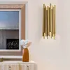 Lampy ścienne nowoczesne metalowe lampa nordycka złoto LED salon sypialnia łazienka Kuchnia Kuchnia Indoor Decor Light