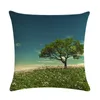 Pillow Beautiful Scenery Cover Fantasy Air Balloon For Home Sofa Chair Decorative Square Pillowcase TX99