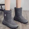 Boots Snow Boots Women Righting Shoes Woman Waterproof Women Shoes Zipper Womens Boots Casual Flat Winter Shoes Botas Mujer 221007