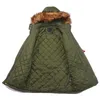 Mens Jackets Classic US Type Vintage Military Windproof Casual Quilted Long Mens Winter Hooded Parka with Fur 221006