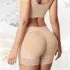 Shapers Womens Shapewear Miracle Body Shaper Nádega Principador Fake Butt Butt acolchoado calcinha colorida sólida Lift Sculpt Boost Lace Up 221007