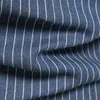 EBAIHUI Men's Long-sleeved Denim Shirts Male Cotton Shirt with Striped Lapel Solid Color Trim Commute Mens Clothing