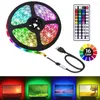 Remsor 5m 10m RGB LED -remsa Ljus USB SMD -lampor 0,5/1/2/3M -band med fj￤rrkontroll Holiday Wall Room TV Backlight Waterproof