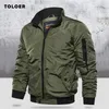 Jaqueta masculina jaqueta militar masculina jaqueta de bombardeiro aurumn winter masswearwear casual manga longa e casacos roupas masculinas mais tamanho 221006