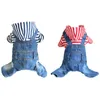 Vêtements pour chiens Chiot Denim Vêtements Pull à capuche pour sweat-shirt à quatre pattes jointes coupe-vent chaud fournitures pour animaux de compagnie printempsautomne