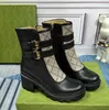 مصمم أحذية المرأة الجديدة Martin Boots منصة الخريف والشتاء الكلاسيكية السيدات أحذية جميلة أحذية غير رسمية الجلود US5-11 مع صندوق NO13