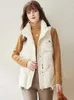 Damesvesten Janveny Winter 90 Witte Duck Down Vest Women Puffer Jacket Korte Autumn Waistcoat Casual Vrouw Gilet Warm mouwloze 221007