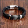 Charm-Armbänder, handgefertigt, echtes Leder, gewebt, doppellagig, Mann-Armbänder, lässig, sportlich, Fahrrad, Motorrad, zart, cool, Herrenschmuck, DHNJD