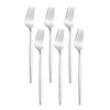 Dinnerware Sets Silverware Tableware Set 6 Piece/set Cutlery Silver Dining Knife Fork Spoon Stainless Steel