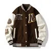 Mens Jackets Men Jacket Baseball Uniform Loose Embroidery Brand Coats Spring Autumn Casual College Wear American Fashion Clothing 221006