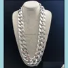 Ketens Curb Cuban Link Chain Hip Hop Mens Dik Long Designer ketting mode grote dikke vintage vintage choker iced rapper dj accessori dh1c9