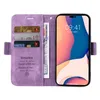 Wallet Phone Cases for iPhone 14 13 12 11 Pro Max XR XS X 7 8 Plus - Solid Color PU Leather Flip Kickstand Protective Cover Case with Outside Card Slots