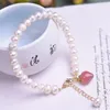 Strand Naturel Perles D'eau Douce Cristal Bracelets Pour Femmes Filles À La Mode Tempérament Bracelet Femme Bijoux De Noce À La Main