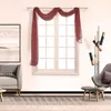 Kurtyna 1PCS Voile Swags Wszystkie kolory Pelmet Valance Curtains Swag