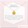 Pendant Necklaces Beautif Beginnings Flower Crystal Pendant Necklace For Women Charm Jewelry Gold Sier Color Wish Card Cho Bdejewelry Dhqak