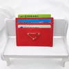 Designer Women's Mens Re-edition Triangle Card Holder Purses Plånböcker Luxurys Vintage Plånbok Läder med låda märkta retro grossistinnehavare myntkort nyckelpåsar