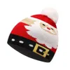Зимняя теплая вязаная сленя, детская, рождественская шляпа, шляпа, мультфильм, рождественский череп Кепка, Элк Санта Снежколк.