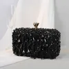 Pochette de luxe en perles faites à la main pour femmes, sac à main de soirée de célébrité, portefeuille diamant brillant, fourre-tout de bal, 2022