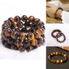 Strand 6/8/10/21/14/16/18mm de pedra de pedra de pedra natural Buda Buda Brown Tiger Eyes Beads For Men Women Healing Bracelets Presente de joias