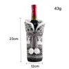 Cross Border New Woolen Christmas Decoration Ball Knitting Red Wine Set Atmosphere Articoli Home Holiday Rrb16060