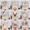 Рождественская подарочная сумка Pure Cotton Canvas Sack Sack Sack Sack с рождественским дизайном Santa Jnb16037