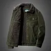 Corduroy jacka m￤n p￤ls fodrad v￤nd krage modekl￤der h￶st vinterkl￤der f￶r m￤n streetwear vintage rockar