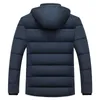 Herrarna ner parkas vinterjacka -20 grader tjockare varm huva kappa fleece mans jackor outwear jaqueta masculina 221007